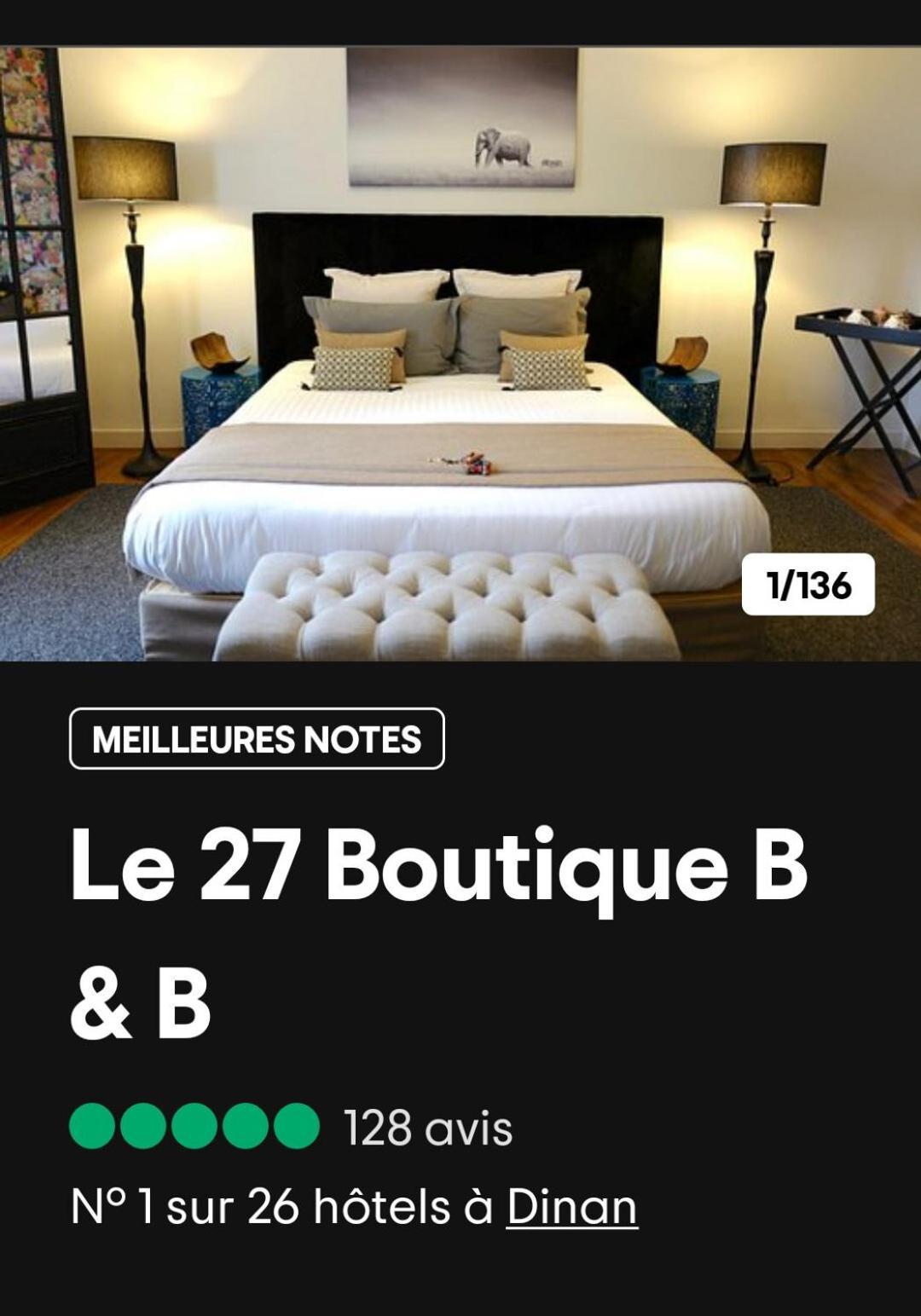Le 27- Boutique B&B Dinan Extérieur photo